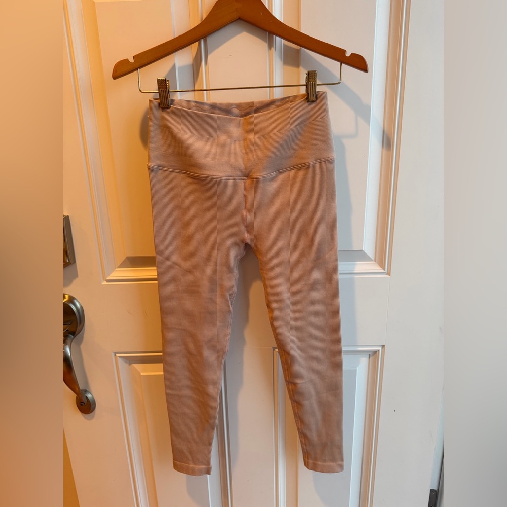 Spiritual Gangster Ribbed Tan Leggings